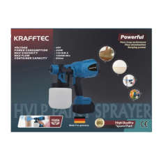 Фарбопульт електричний акумуляторний Krafftec 008837 200 Вт 0.8 л 2-3 мм синій new