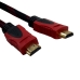 Кабель HDMI/HDMI 5 м чорний з червоним Кабель HDMI/HDMI 5 м чорний з червоним