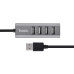 USB-хаб зовнішній 4 порти HOCO HB1 0.8 м сірий USB-хаб зовнішній 4 порти HOCO HB1 0.8 м сірий