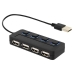 USB-хаб зовнішній 4 порти з вимикачами 0.15 м чорний USB-хаб зовнішній 4 порти з вимикачами 0.15 м чорний