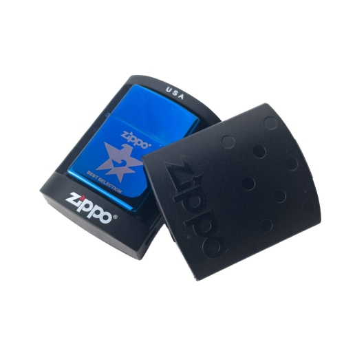 Запальничка бензинова Zippo ZP-304 кремнієвий підпал метал синій