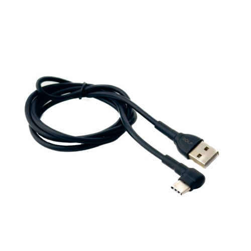 Кабель USB/Type-C 1 м GOLF GC-70 L чорний