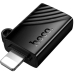 Кардридер зовнішній MicroSD HOCO HB53 Apple Lightning чорний