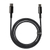 Кабель Type-C/Apple Lightning 2 м Baseus Tungsten 20 Вт чорний