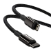 Кабель Type-C/Apple Lightning 2 м Baseus Tungsten 20 Вт чорний