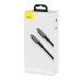 Кабель Type-C/Apple Lightning 2 м Baseus Tungsten 20 Вт чорний