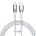 Кабель USB/Apple Lightning 1 м Baseus Glimmer 2.4 А білий Кабель USB/Apple Lightning 1 м Baseus Glimmer 2.4 А білий