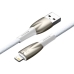 Кабель USB/Apple Lightning 1 м Baseus Glimmer 2.4 А білий Кабель USB/Apple Lightning 1 м Baseus Glimmer 2.4 А білий