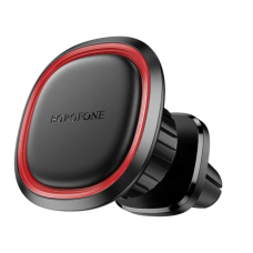 Тримач для гаджетів на дефлектор Borofone BH124 Roman пластик чорний з червоним