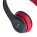 Навушники бездротові накладні MDR P47 MP3 Bluetooth чорний з червоним Навушники бездротові накладні MDR P47 MP3 Bluetooth чорний з червоним
