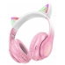 Навушники дитячі бездротові накладні HOCO W42 Cat Ears LED Bluetooth з вушками рожевий Навушники дитячі бездротові накладні HOCO W42 Cat Ears LED Bluetooth з вушками рожевий