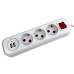 Мережевий фільтр-подовжувач 3 розетки Alfa 2хUSB 3 м білий