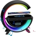 Колонка портативна з годинником Smart BT-3401 бездротова зарядка Bluetooth LED чорний Колонка портативна з годинником Smart BT-3401 бездротова зарядка Bluetooth LED чорний
