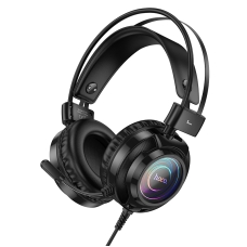 Навушники дротові геймерські HOCO W110 Resource AUX USB з мікрофоном чорний