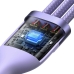 Кабель 3в1 USB+Type-C/Apple Lightning+Type-C+microUSB 1.2 м Baseus Flash Series Ⅱ 100 Вт фіолетовий Кабель 3в1 USB+Type-C/Apple Lightning+Type-C+microUSB 1.2 м Baseus Flash Series Ⅱ 100 Вт фіолетовий