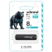 Флеш пам'ять USB 8 GВ Wibrand Grizzly USB 2.0 чорний