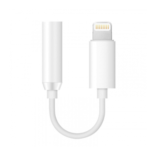 Перехiдник Apple Lightning M/3.5 мм AUX F 4 см J-002 (JBC-076A) білий