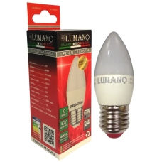 Лампа світлодіодна LED Lumano ДС C37 E27 6W 4000K 540Lm 06274 нейтральний білий