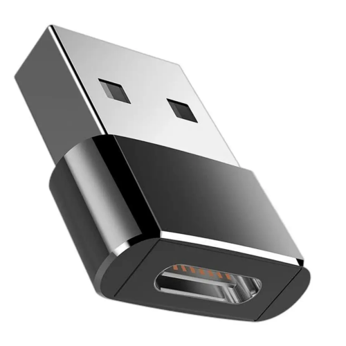 Перехідник USB M/Type-C F Promate чорний
