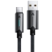 Кабель USB/Type-C 1.2 м ACEFAST С19-04 LED 3 А чорний Кабель USB/Type-C 1.2 м ACEFAST С19-04 LED 3 А чорний