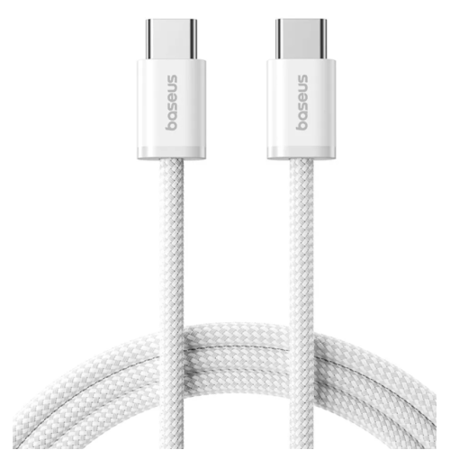 Кабель Type-C/Type-C 2 м Baseus Dynamic 4 100 Вт білий