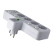 Мережевий фільтр 4 розетки PNS-01/8625UL з нічником 2хUSB/Type C 10 А білий Мережевий фільтр 4 розетки PNS-01/8625UL з нічником 2хUSB/Type C 10 А білий