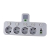 Мережевий фільтр 4 розетки PNS-01/8625UL з нічником 2хUSB/Type C 10 А білий Мережевий фільтр 4 розетки PNS-01/8625UL з нічником 2хUSB/Type C 10 А білий