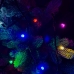 Світлодіодна гірлянда-нитка чорний дріт 100 LED Xmas рубін 7 м 8 режимів мульти
