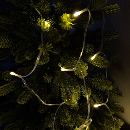 Світлодіодна гірлянда-завіса прозорий дріт 160 LED Magic Lights USB з пультом ліхтарики 2 х 2 м теплий білий