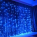 / Світлодіодна гірлянда завіса-водоспад прозорий дріт 2 м х 2 м Magic Lights 240 LED синій