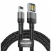Кабель USB/Apple Lightning 1 м Baseus Cafule Cable Special Edition 2.4 А чорний Кабель USB/Apple Lightning 1 м Baseus Cafule Cable Special Edition 2.4 А чорний