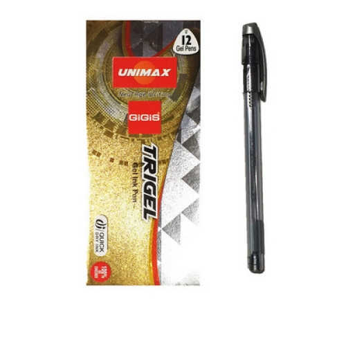 / Ручка гел. "Unimax" UX-131-34 "Trigel-2" серебро (12)