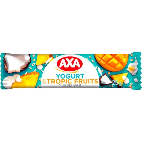 Батончик AXA зі смаком  йогурт/тропічні фрукти 25г