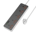 Мережевий фільтр-подовжувач 5 розеток HOCO AC14A Rico 3хUSB/Type C 10 А 1.5 м чорний Мережевий фільтр-подовжувач 5 розеток HOCO AC14A Rico 3хUSB/Type C 10 А 1.5 м чорний