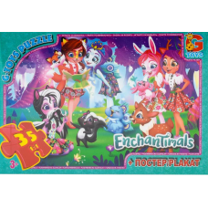 Пазли класичні 35 елементів G-Toys GP-EA200 Enchantimals з постером new
