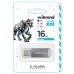 Флеш пам'ять USB 16 GВ Wibrand Cougar USB 2.0 сріблястий Флеш пам'ять USB 16 GВ Wibrand Cougar USB 2.0 сріблястий