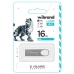 Флеш пам'ять USB 16 GB Wibrand Irbis USB 2.0 сріблястий