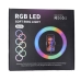 Кільцева лампа 36 см MJ36 USB LED RGB 3 тримачі Кільцева лампа 36 см MJ36 USB LED RGB 3 тримачі