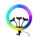Кільцева лампа 36 см MJ36 USB LED RGB 3 тримачі Кільцева лампа 36 см MJ36 USB LED RGB 3 тримачі