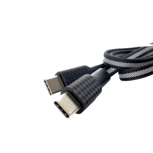 Кабель Type-C/Type-C 1 м HOCO X69 60 Вт чорний з білим