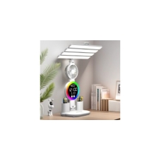 Настільна лампа LED RGB KRX-104 з акумулятором та вентилятором 7 Вт білий new