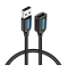 Кабель подовжувач USB/USB 1.5 м Vention Extension Cable 2 А чорний Кабель подовжувач USB/USB 1.5 м Vention Extension Cable 2 А чорний