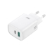 Зарядний пристрій з кабелем USB+Type-C/Apple Lightning 1 м XO CE29 20 W білий Зарядний пристрій з кабелем USB+Type-C/Apple Lightning 1 м XO CE29 20 W білий