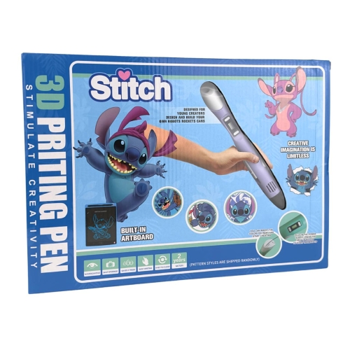 3D ручка 0235 Stitch LCD-дисплей пластик планшет Фіолетовий