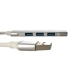 USB-хаб зовнішній 4 порти сріблястий USB-хаб зовнішній 4 порти сріблястий