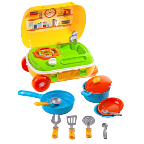 Дитячий ігровий набір 14в1 Кухня Technok Toys 6078 у валізі
