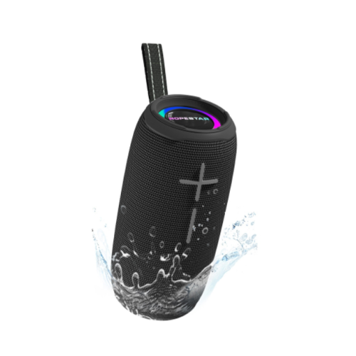 Колонка портативна HOPESTAR P20 PRO Bluetooth LED FM чорний