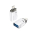 Перехідник Apple Lightning M/USB F XO NB256A білий Перехідник Apple Lightning M/USB F XO NB256A білий