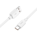 Кабель USB/Type-C 1 м HOCO X96 Hyper 100 Вт 6 A білий Кабель USB/Type-C 1 м HOCO X96 Hyper 100 Вт 6 A білий