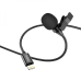 Мікрофон конденсаторний петличний HOCO L14 Lavalier Apple Lightning для смартфона чорний Мікрофон конденсаторний петличний HOCO L14 Lavalier Apple Lightning для смартфона чорний